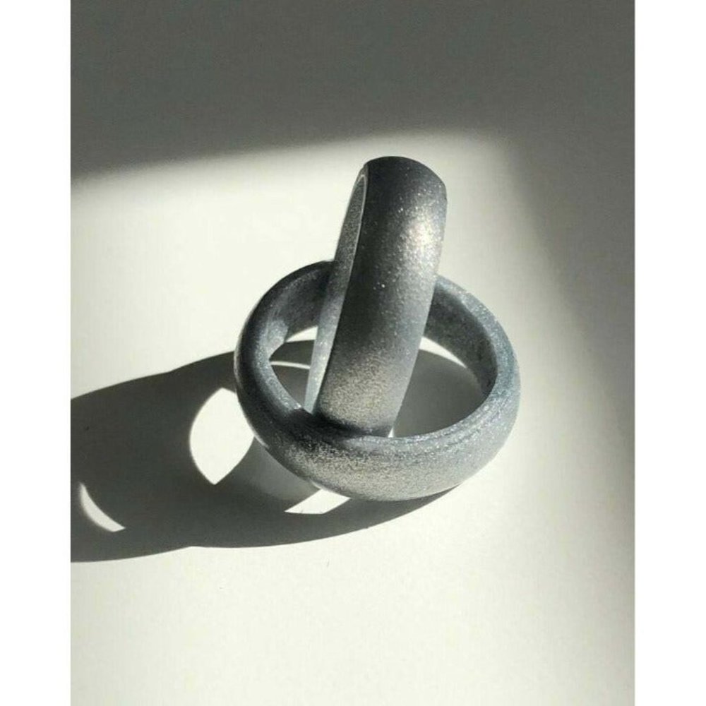 Silicone Wedding Rings For Women - GUN M - Picture 3 of 3